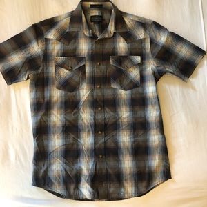 Pendleton Frontier Shirt Pearl Snaps Short Sleeve
